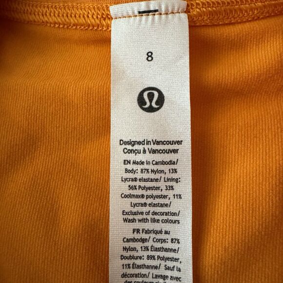 Lululemon Define Jacket Women’s Size 8 Luon Tiger Orange Full Zip Yoga Gym NWT - Picture 11 of 14